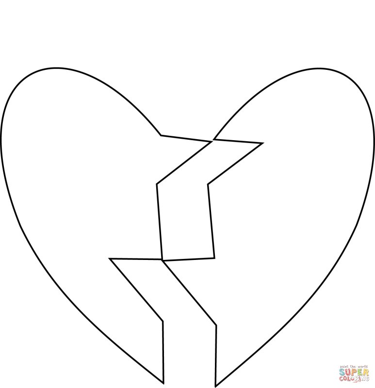 Раскраска сердечко