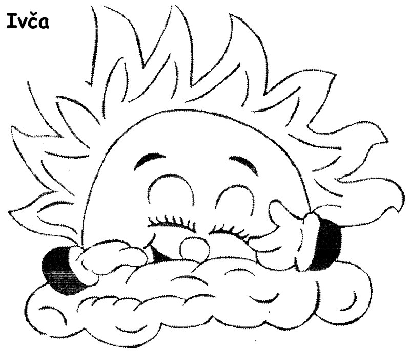 Солнышко картинка раскраска