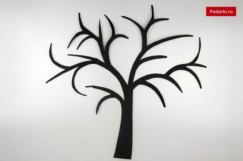 Дерево трафарет для рисования