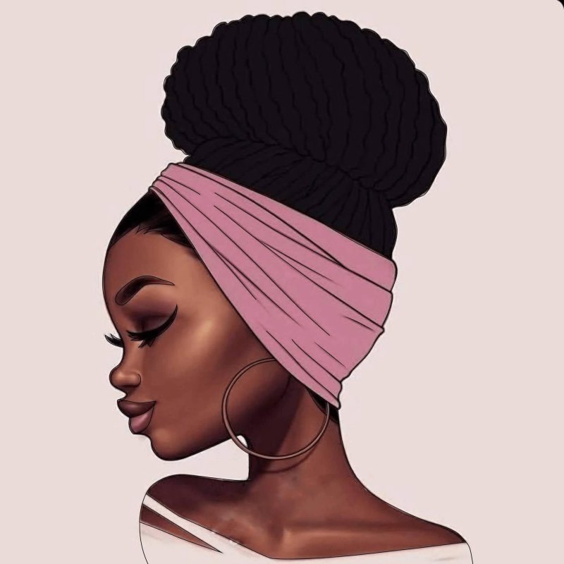 Африканская девушка арт