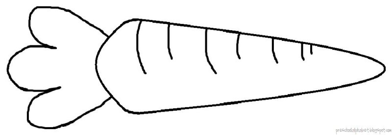 Морковь раскраска для детей