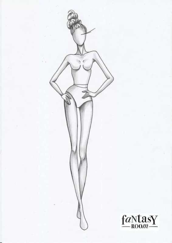 Набросок женской фигуры