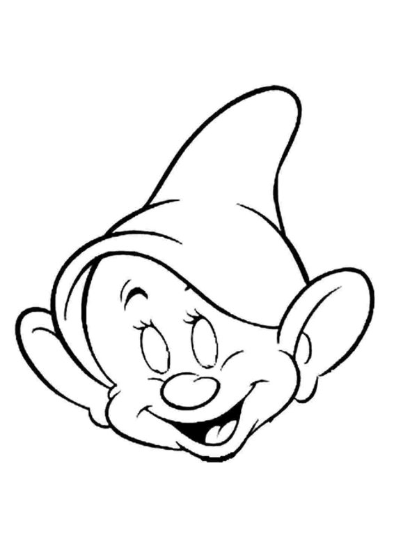 Гном раскраска для детей