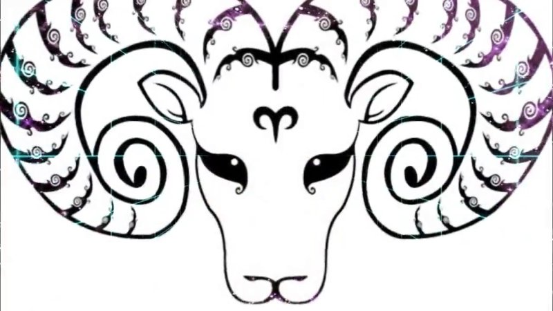 Овен знак зодиака рисунок