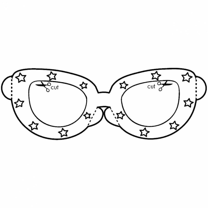 Очки раскраска