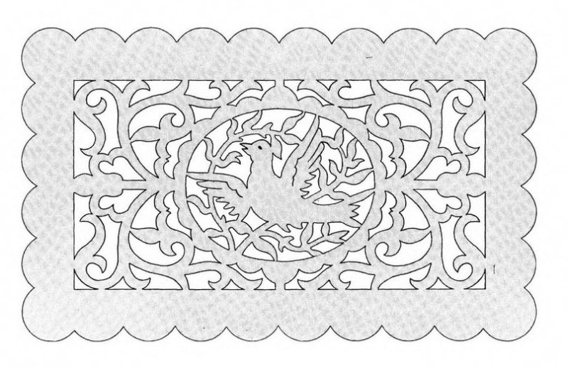 Прорезная резьба по бересте трафареты