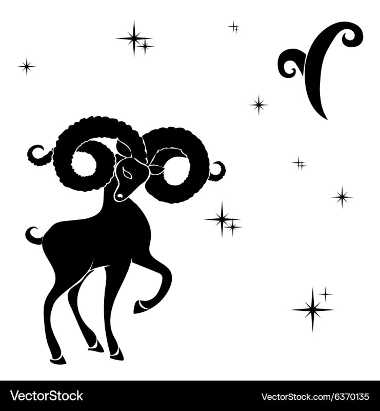 Овен знак зодиака вектор
