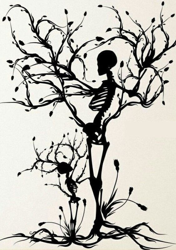 Дерево тату эскиз