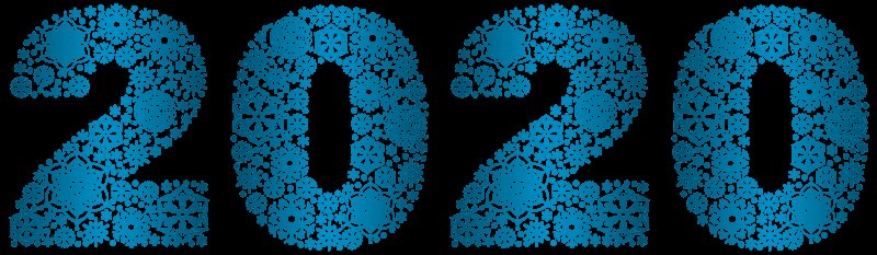 Красивые новогодние цифры