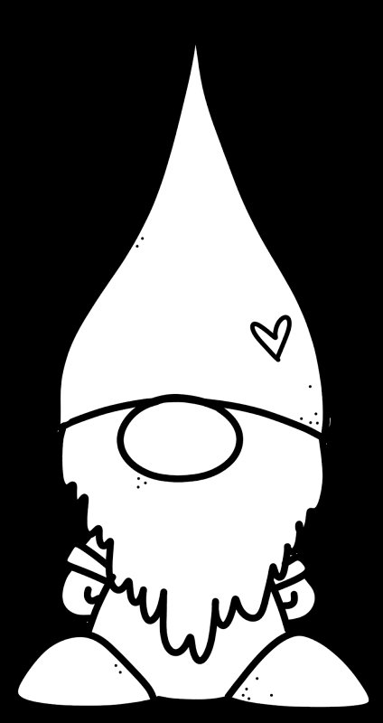 Гномик раскраска