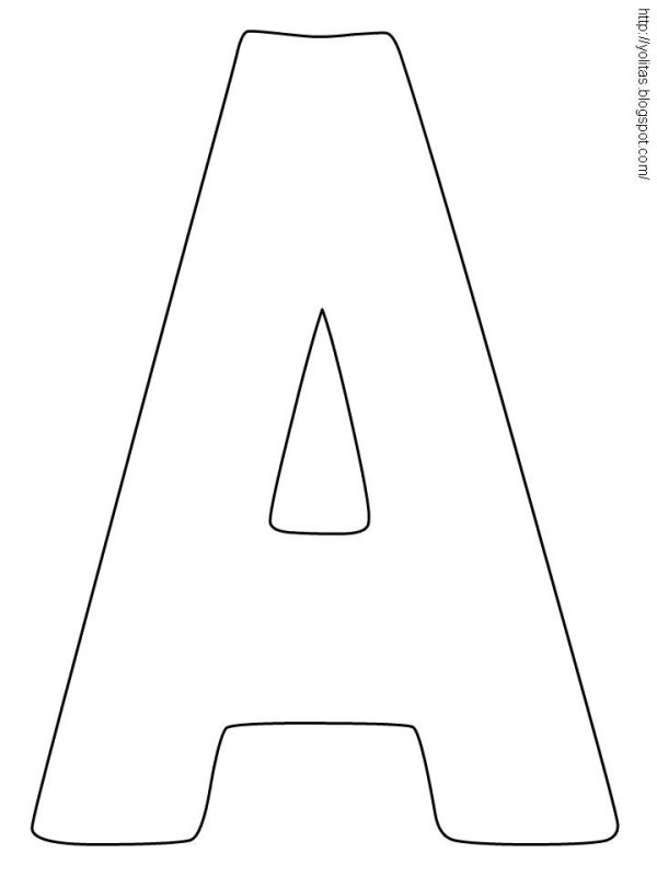 Трафарет букв