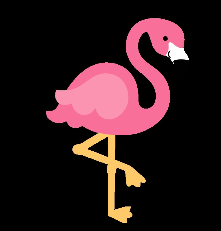 Фламинго трафарет