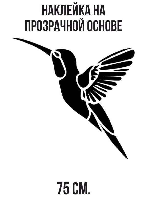 Колибри трафарет