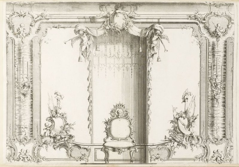 Ширма 18 века в стиле рококо