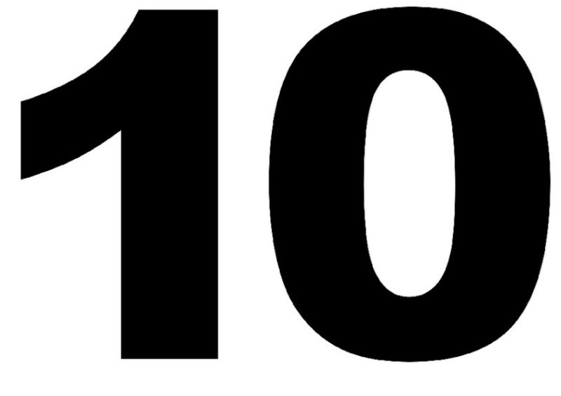 Цифра 10 картинки