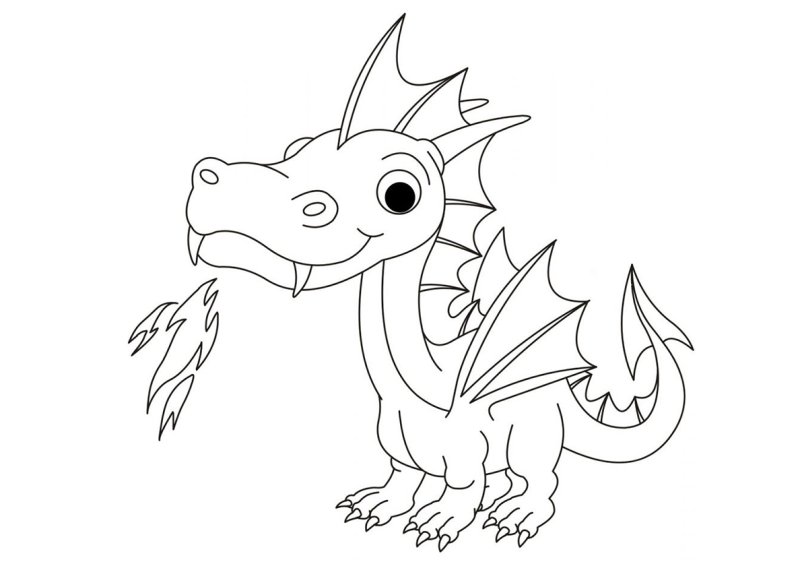 Раскраска драка