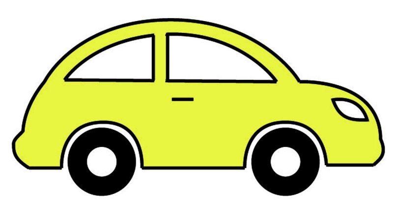 Трафарет машинки для детей