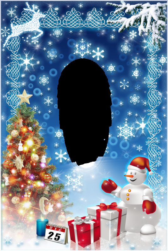 Новогодняя рамка для грамоты