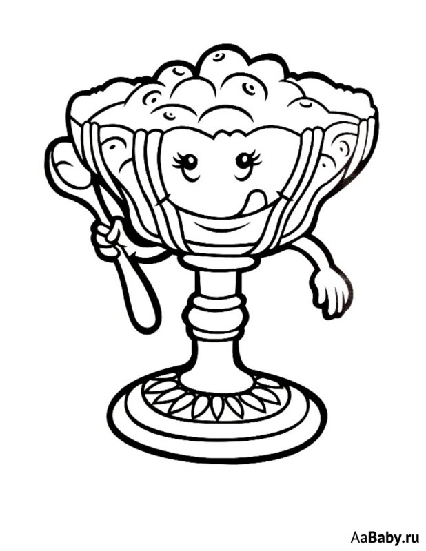 Конфетница для раскрашивания детям