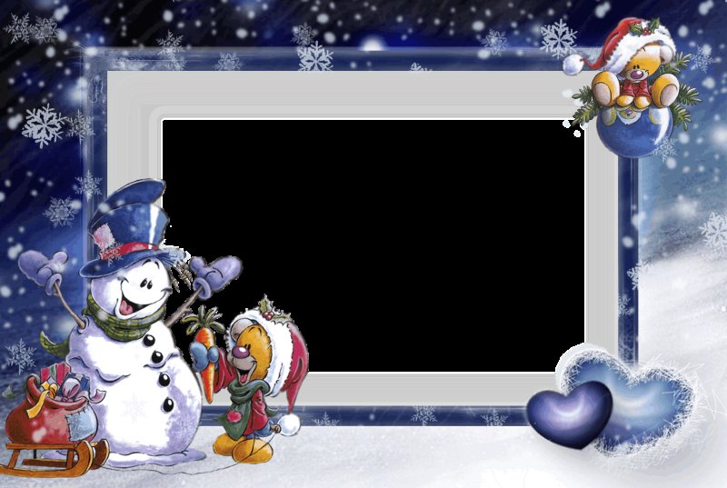 Фоторамки новогодние детские