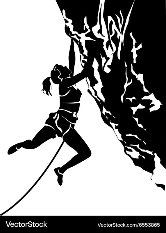 Скалолазание иллюстрации