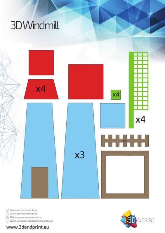 Трафареты для 3д ручки дом