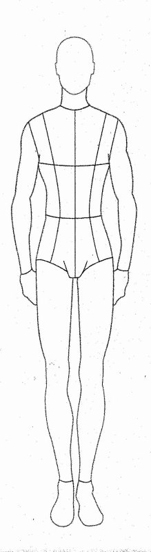 Силуэт для моделирования одежды