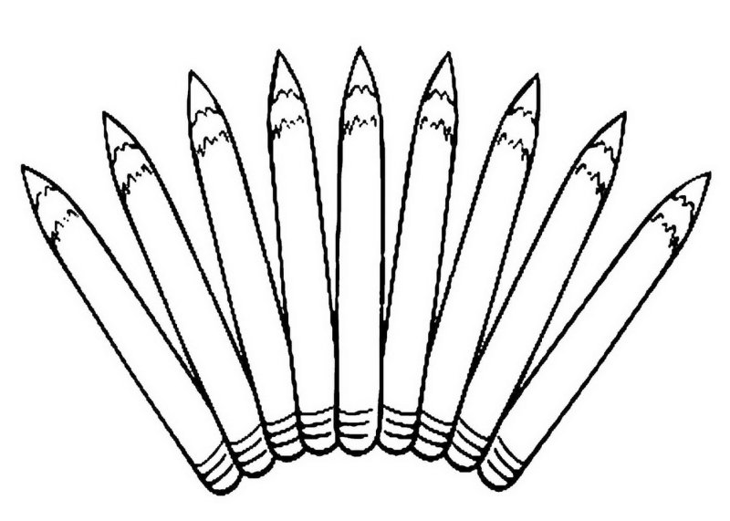 Карандаш раскраска для детей