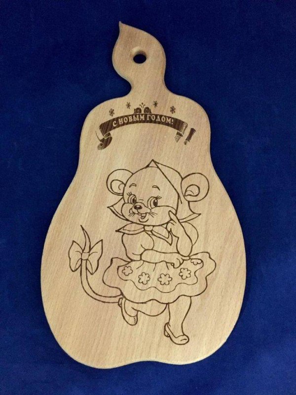 Выжигание на кухонной доске