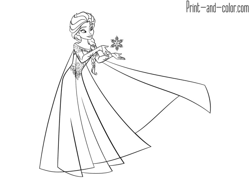 Раскраска Anna Elsa