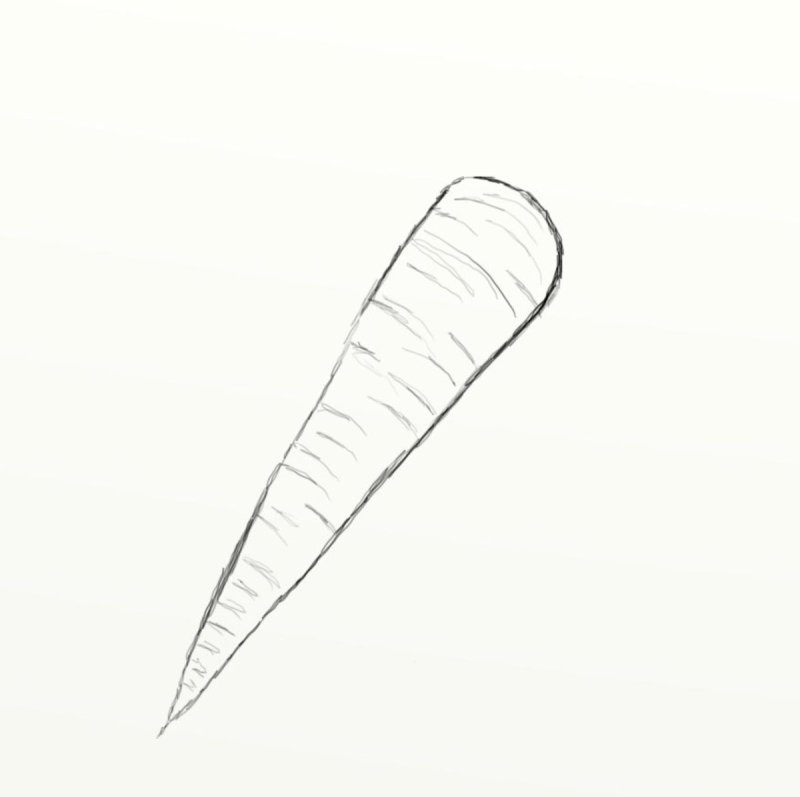 Трафарет морковки