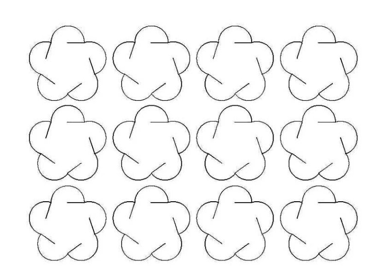 Шаблон для бумажных шаров