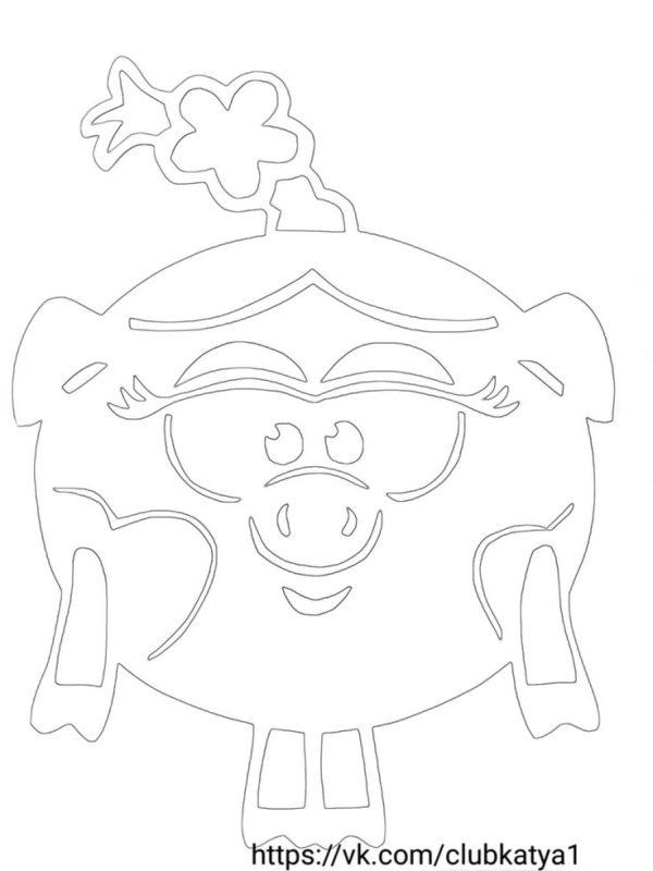 Вытынанки Смешарики