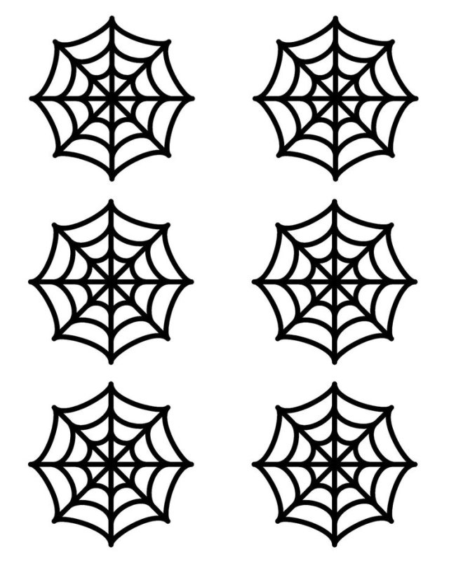 Трафарет паутины для торта