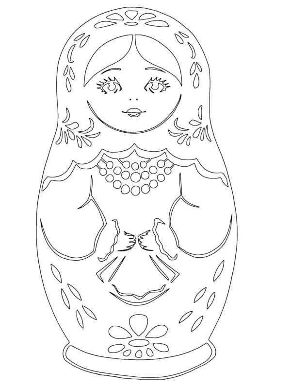 Матрешки для вырезания