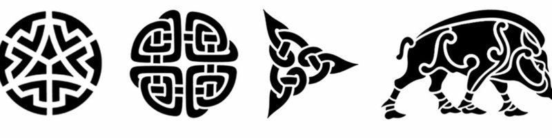 Славянские узоры для травления на топоре