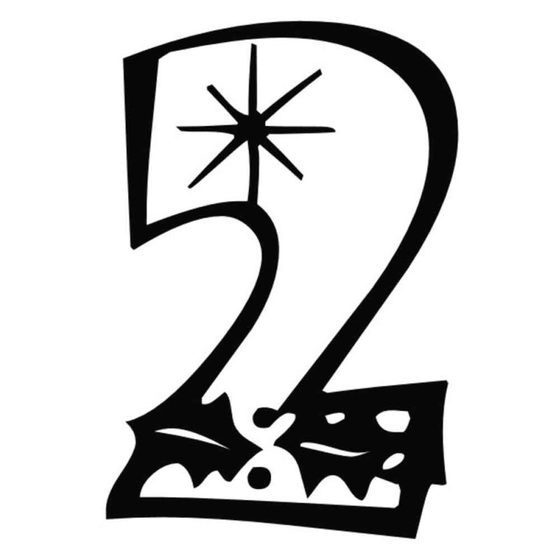 Цифра 2 эскиз