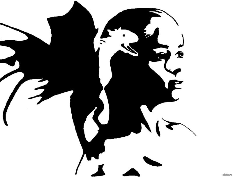 Силуэтные рисунки