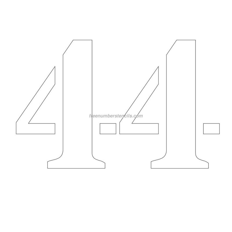 Трафареты цифр для покраски