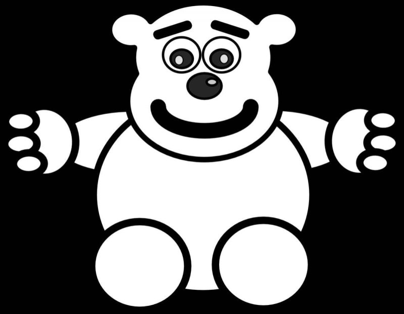 ЖЕЛЕЙНЫЙ медведь раскраска