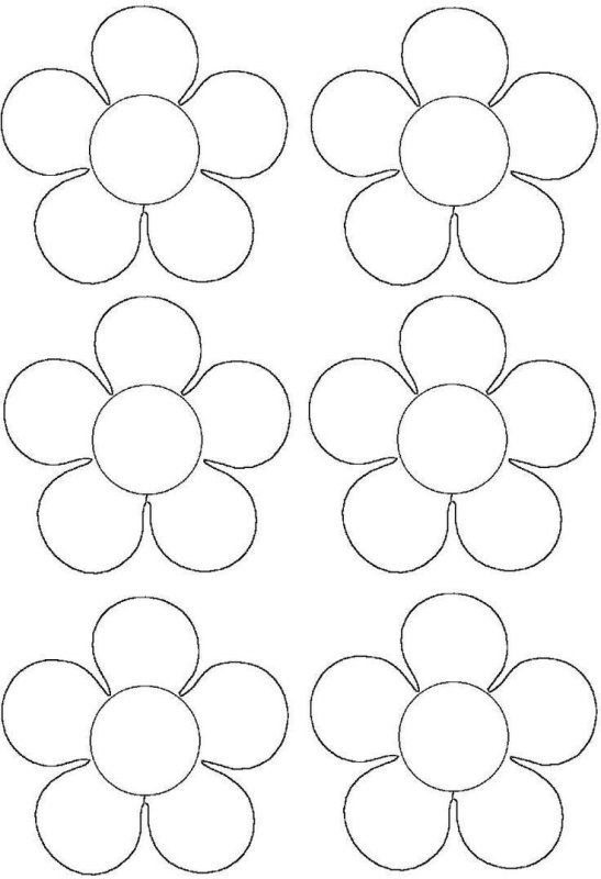 Простая аппликация цветы