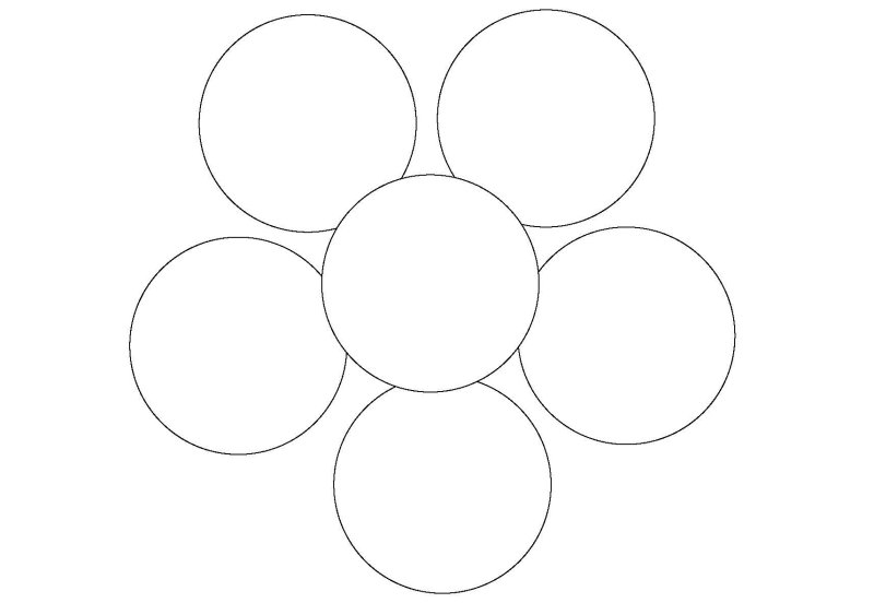 Круг раскраска