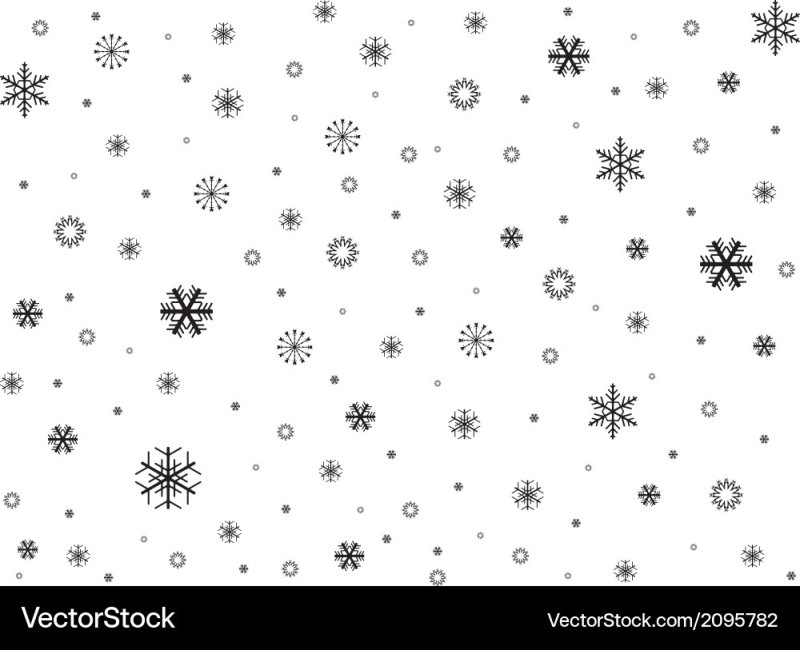 Много снежинок на белом фоне