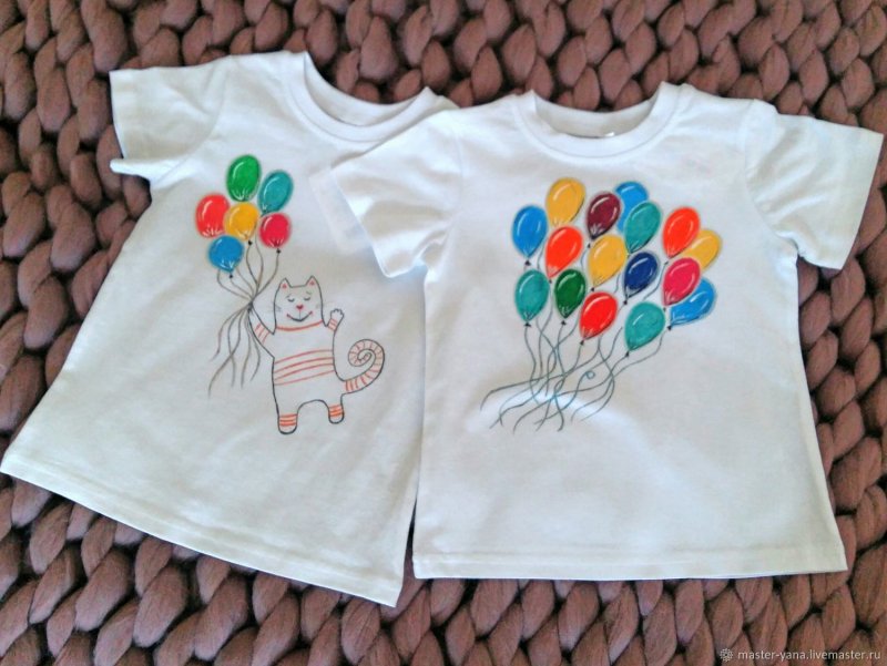 Детские рисунки на футболках