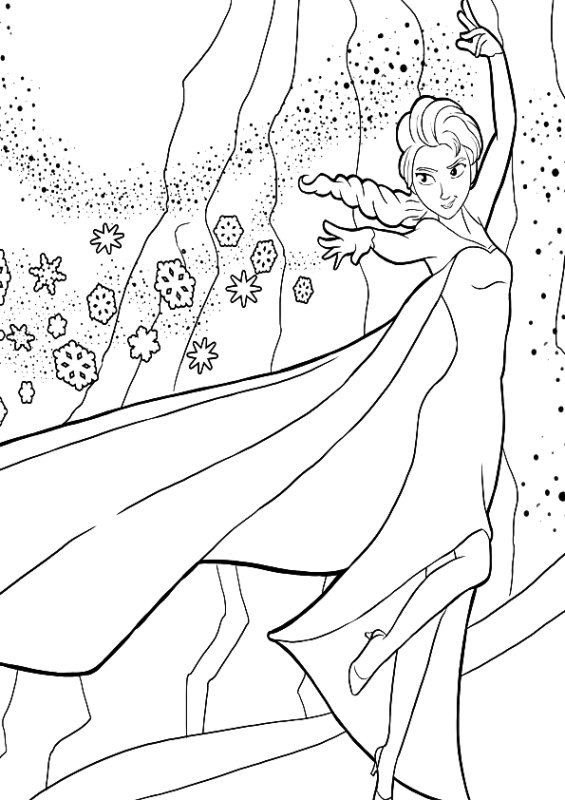 Раскраска Эльза