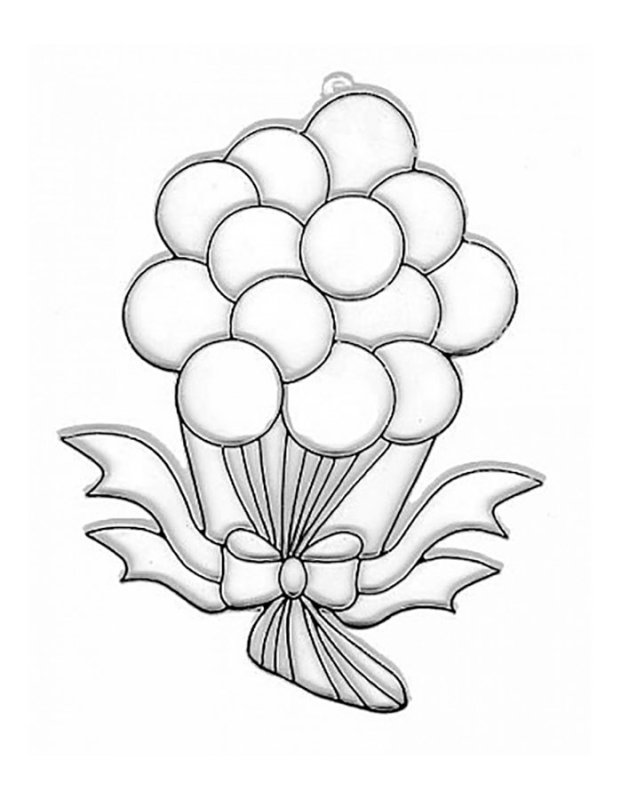 Воздушные шары раскраска