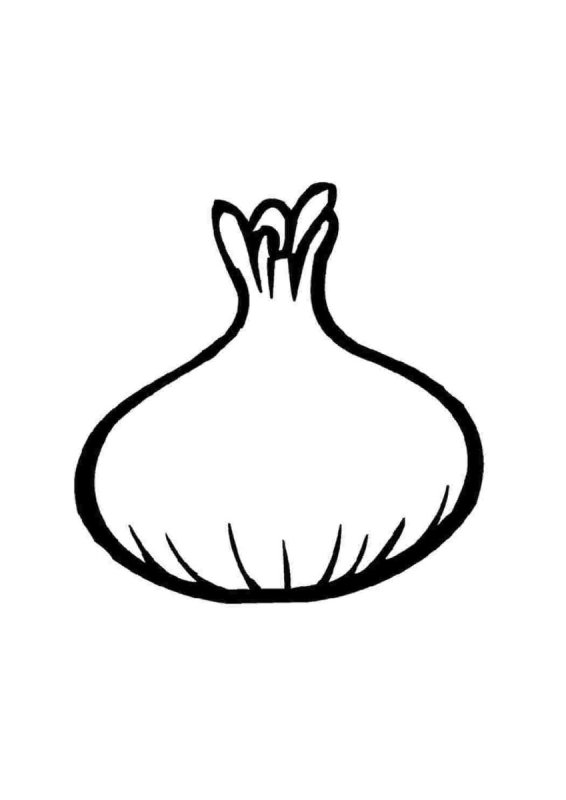 Лук раскраска для малышей