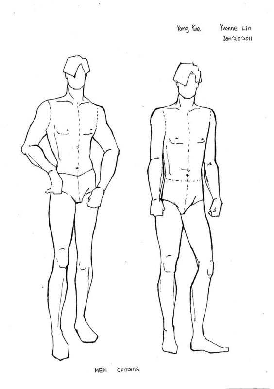 Модель мужчины для рисования