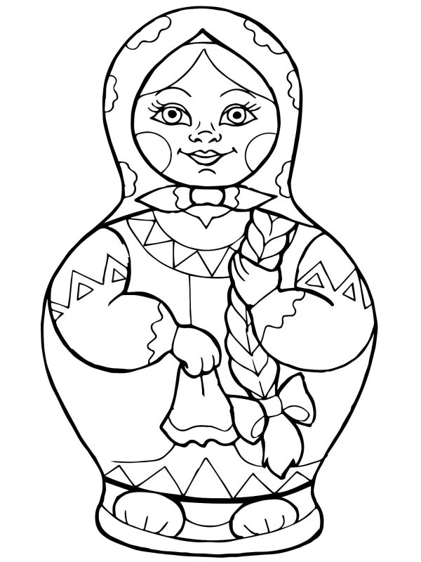Матрешка рисунок