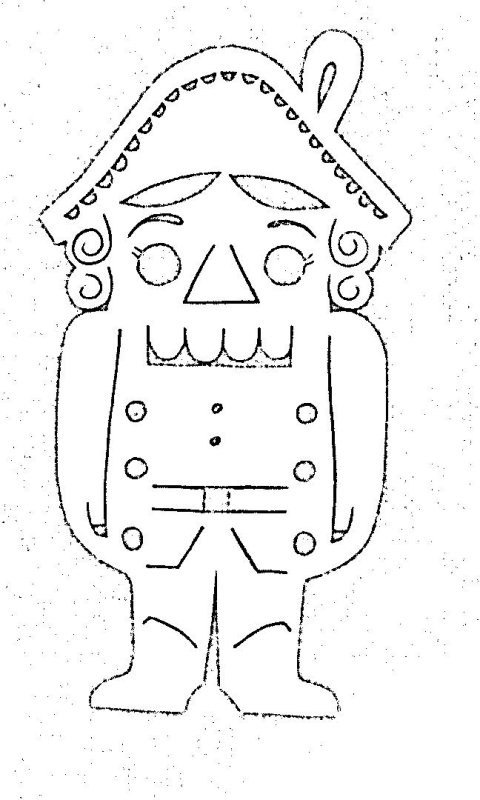 Щелкунчик трафареты на окна